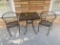 Mid Century Modern Wrought Iron Table and Chairs