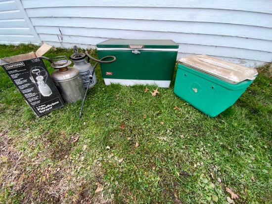 Vintage Coolers and Sprayers