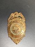 Vintage Cuyahoga County Special Deputy D-37 Sheriff Badge with Excellent Patina