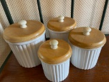 White Kitchen Canisters