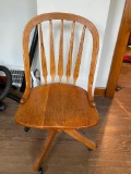 Antique Oak Desk Chair