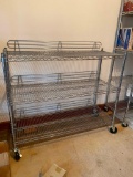 3 Tiered Chrome Rolling Cart