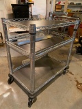 Mobile Chrome Rolling Cart