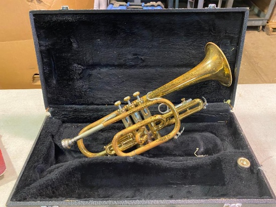 Vintage Cornet with Case and Accessories