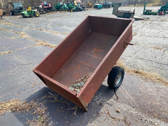 Vintage Metal Cart with Hitch