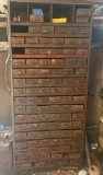 Vintage Metal Cabinet with Multiple Metal Drawers