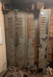 (2) Metal Double-Door Lockers with Contents