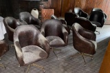 (10) Rolling Club Chairs