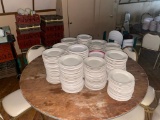 Stacks of Homer Laughlin Dinnerware