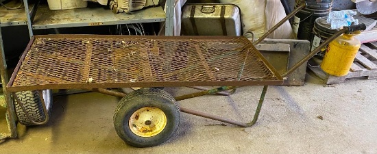 Two-Wheel Metal Flatbed Cart