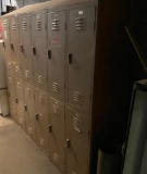 Set of (12) All-Steel Equipment Lockers