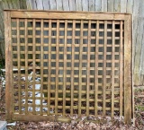 Framed Wooden Lattice...