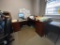 Office L Shaped Desk and Tall File Cabinet
