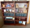2 X Tall Wood Book Shelves