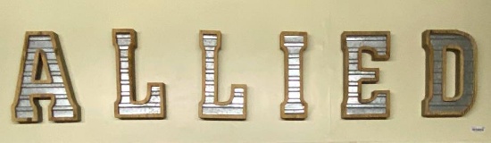 Wood and Tin Letters