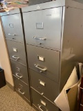 All Steel Equipment Incorporated Vintage Metal File Cabinets (2)
