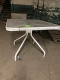 Vintage Glass Outdoor Table
