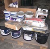 Pallet of Miscellaneous Adhesives from Mapei, Tec and Fusion X