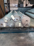 (7) Rolls of Frieze Carpet, mixed width and colors...