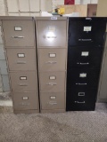(3) 4-Drawer Filing Cabinets