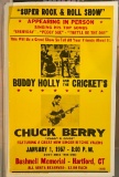 Buddy Holly & Chuck Berry Jan 1st 1957 Concert Poster