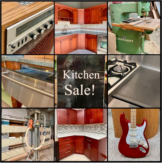 Kitchens, Appliances, Wood Shop & Audio Equipment