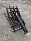 Custom made hydraulic thumb for lot 108a, 24 inches wide.