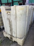 350 gal Resin Type Fluid Storage Container (previous contents- used motor oil)