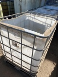 275 gal plastic storage tote-open top (previous contents-Cleaners)