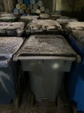 (10) Approx 65 gal wheeled trash bins-You are buying these times the money and by the row in the