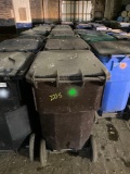 (20) Approx 65 gal wheeled trash bins-You are buying these times the money and by the row in the