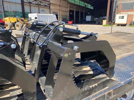 NEW 75in Skid Steer Rock & Brush Grapple