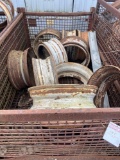 Steel Crate & Assorted Tractor Rims-See Pics