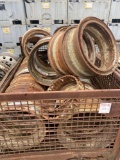 Steel Crate & Assorted Tractor Rims-See Pics