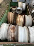 Steel Crate & Assorted Tractor Rims-See Pics