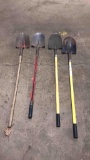 (4) Spade Shovels