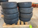 Pallet of Tires including Pirelli, Yokohama, Bridgestone, Michelin and Goodyear