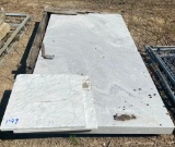 (1) Large and (2) Small Slabs of Marble