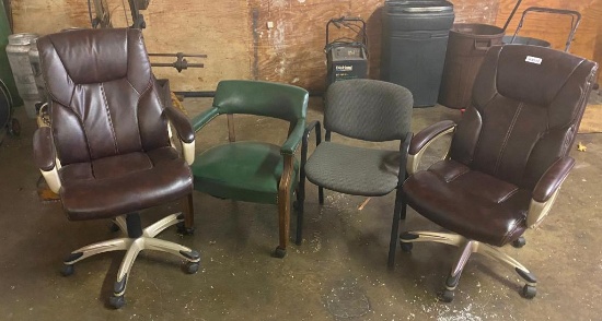 (2) Executive Chairs and (2) Side Chairs