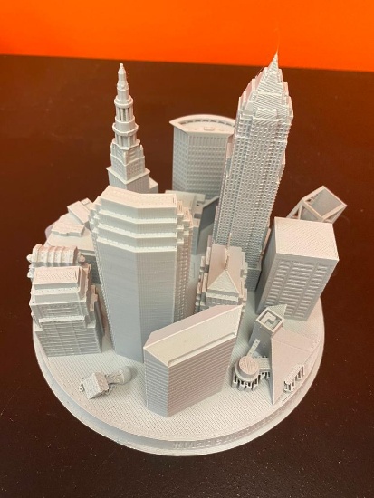 3D Printed Cityscape of Cleveland