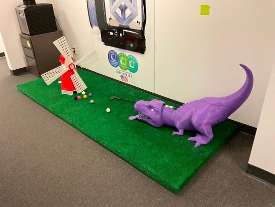 3D Printed Automated Full Sized Miniature Golf Putting Green