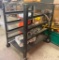 Rolling Work Cart with Brackets for Shelves