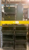 (9) Stackable Metal Trough Drawers