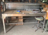 Steel Workbench and Stool