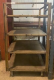 4-Shelf Rolling Stainless Steel Work Cart
