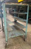 Rolling Metal Cart with Racks for Shelves