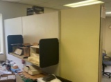 (3) Cubicle Divider Panels with Accessories