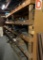 Wood Warehouse Shelving with Rubberized Flooring Contents