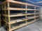 Wood Warehouse Shelving with Rubberized Flooring Contents