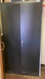 Metal Cabinet with Contents